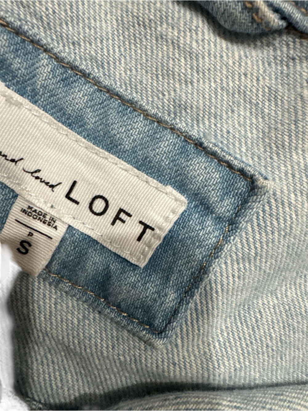 LOFT Light Blue Denim Jacket - Picture 2 of 3